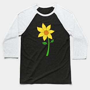 Yellow flower Baseball T-Shirt